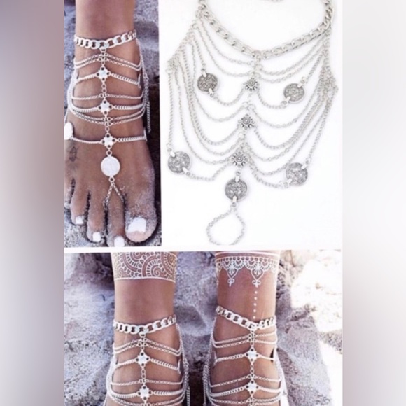 Coin Boho Foot Body Jewelry - Picture 1 of 6
